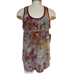 USC Trojans Colosseum Athletics Paint Splatter Tank Top Shirt Women's M NEW